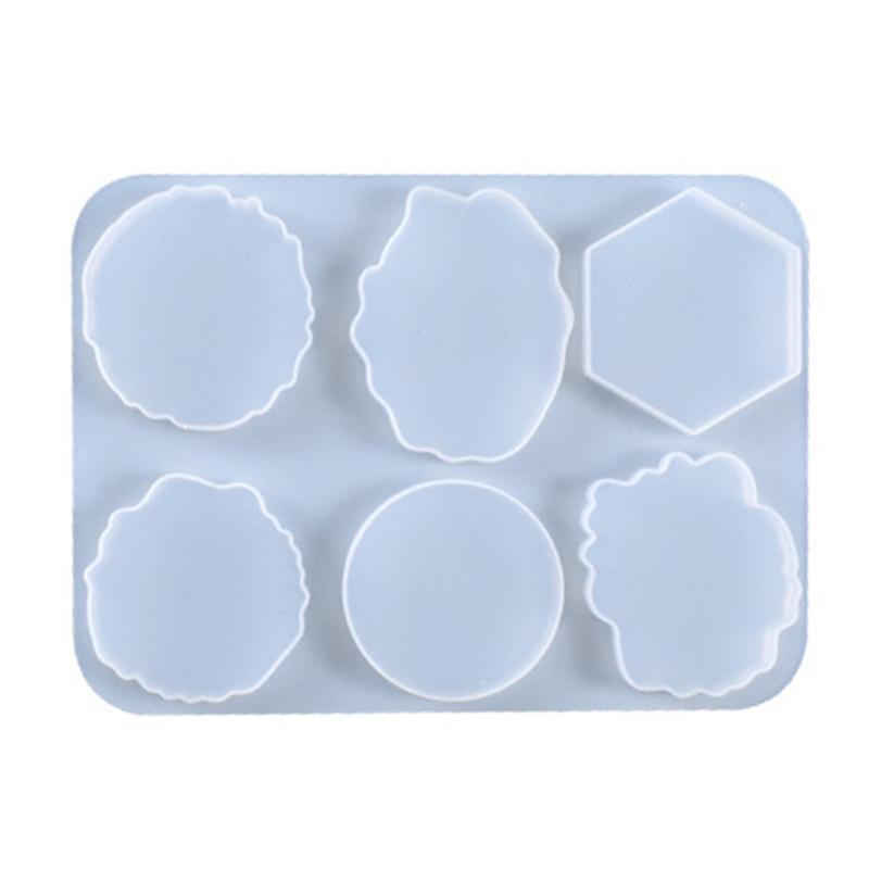 Silicone Irregular Round Mount Holder Stand Phone Sockets Mold Shiny Resin on Top Phone Grip Mold Epoxy Resin Mold