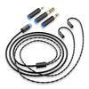 KEYSION 3-in-1 2,5 3,5 4,4mm Austauschbares versilbertes OCC Upgrade-Kabel 0,78mm 2-Pin-Draht-Kopfhörerkabel HIFI-Kopfhörerkabel