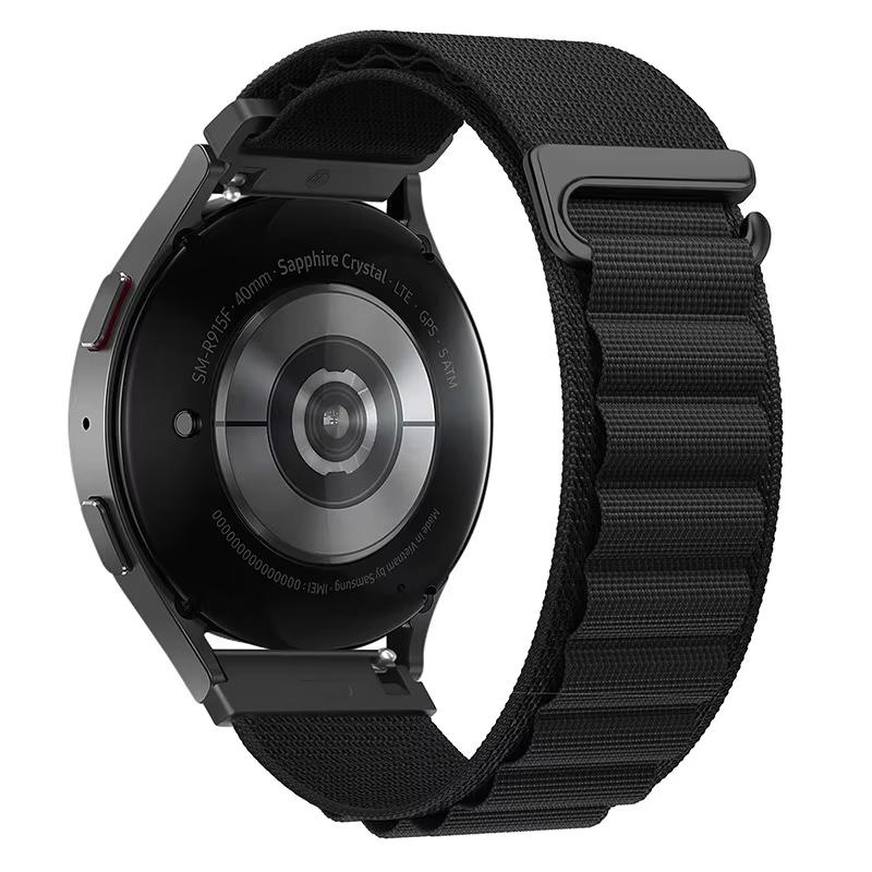 20mm 22mm Nylon Alpine Loop Strap For Samsung Watch 7 6 5 4/Huawei Watch 5/4/3/GT5-4-3 Pro Wristband Amazfit Active 2/Bip 6 Band