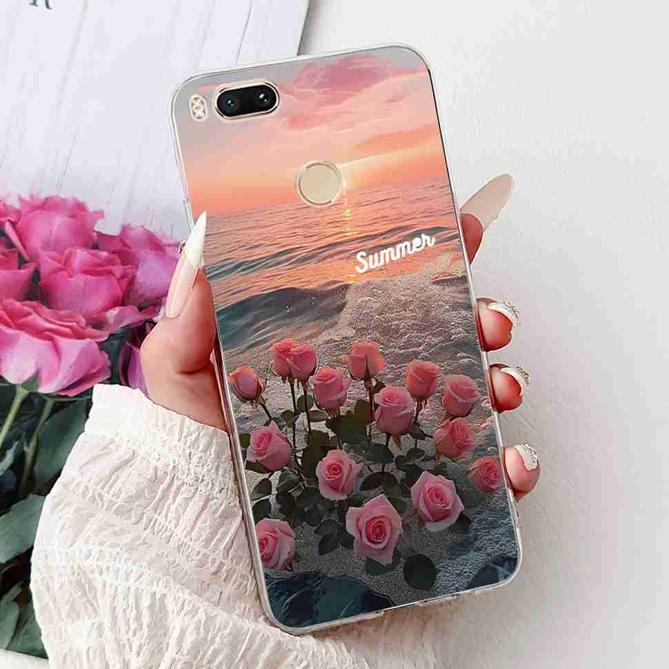 For Xiaomi Mi A1 MDG2 MDI2 Case Fashion Painting TPU Soft Silicone Cover For Xiaomi Mi A1 Mi 5X 5.5" Colorful Flower Phone Shell