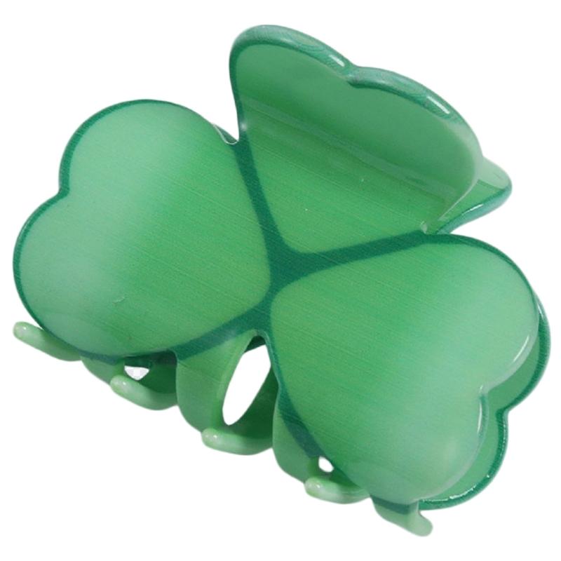StPatricks Shamrock Hair Claw Clip Funny Claw Clip Hair Banana Barrettes NonSlip Girl Hair Clip PonytailClamp for Women