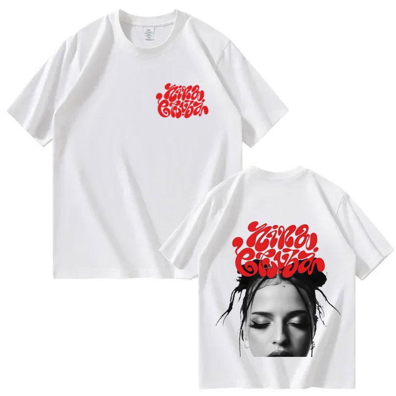 Singer Nina Chuba 2026 Tour Pop Graphics T Shirt Unisexs Womens Tshirts Shortsleeved Loose Casual Harajuku Summer Tshirts Unisex