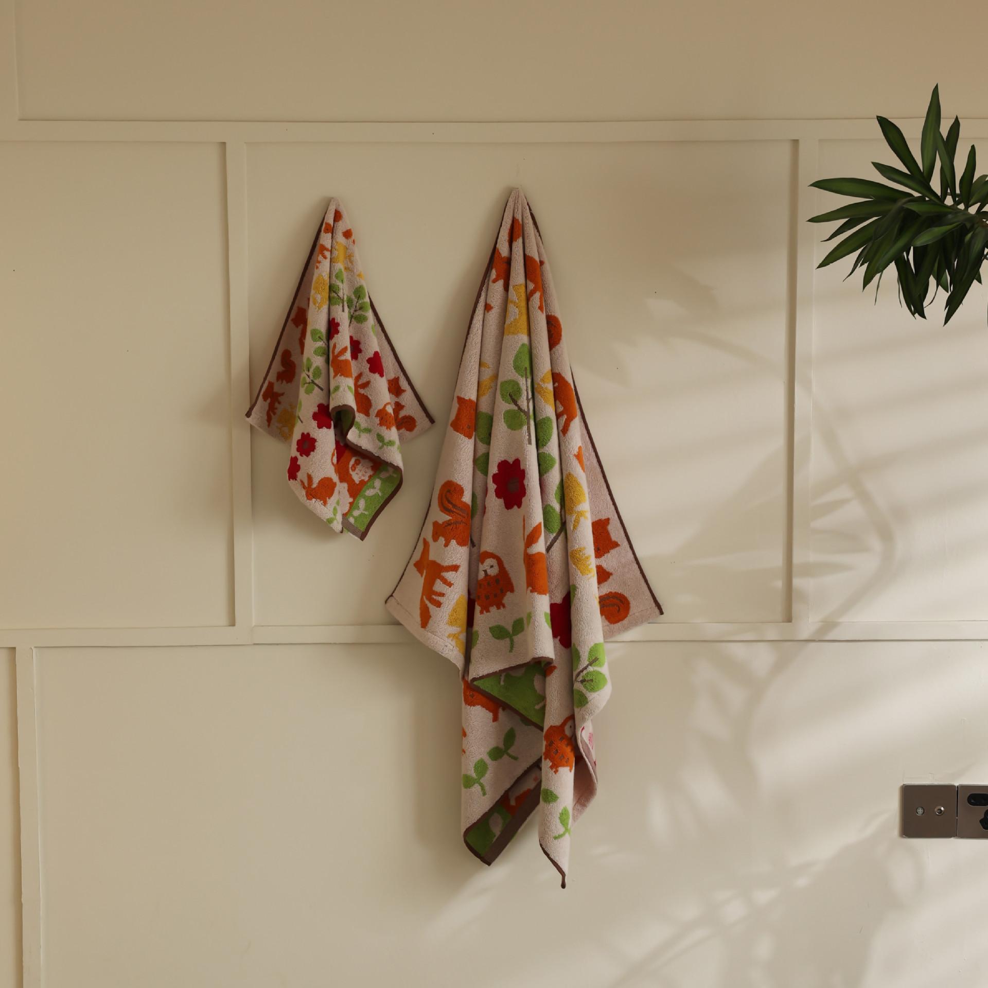 

Набір бавовняних рушників Forest Nordic Ванна кімната Мікрофібра Body Skin Рушники для дівчаток Чоловіки Жіночі рушники для ванни Dropshipping 35x35cm(kids) світло-жовтого кольору