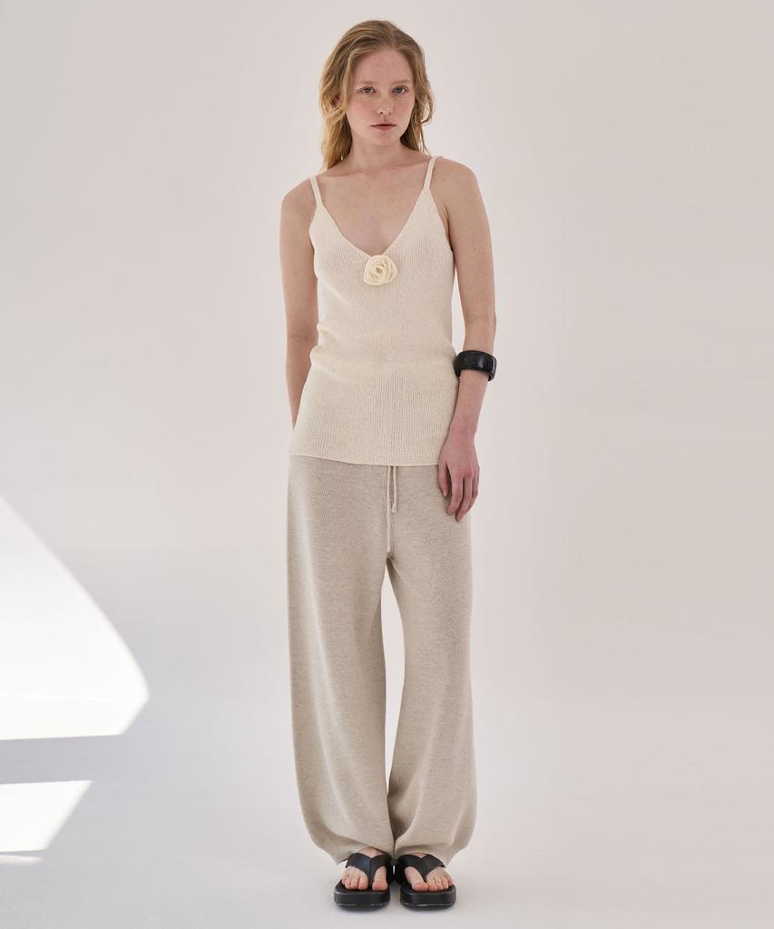 GRIDAJ Scoop Sleeveless Knit Top _ Ivory