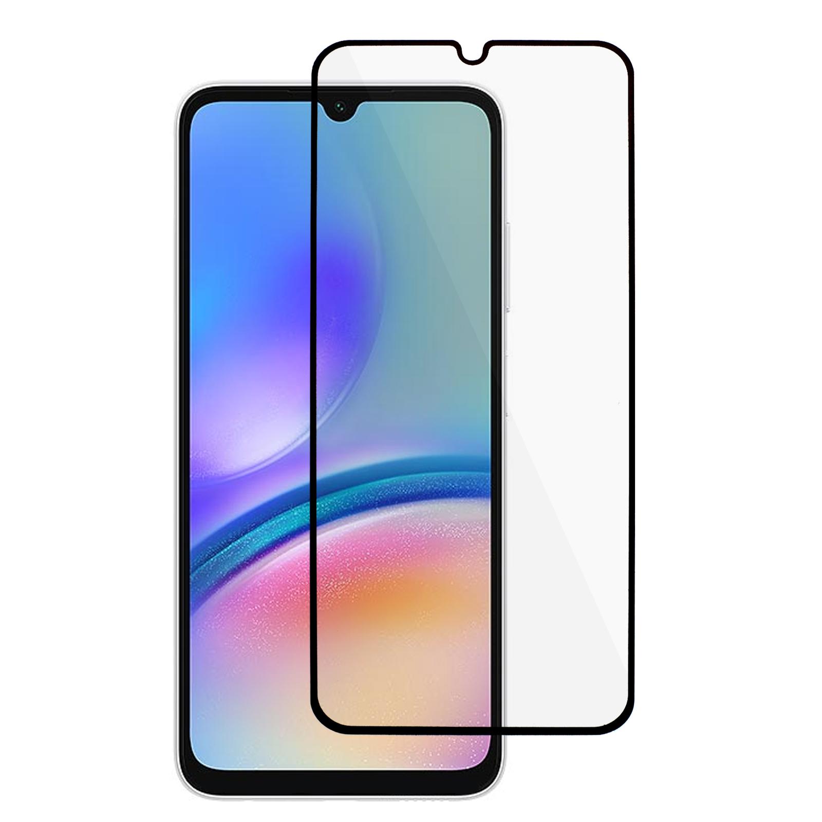 

For Samsung Galaxy A05s 4G HD Clear Tempered Glass Screen Protector Silk Printing Full Cover Full Glue Film Guard Type A