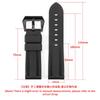 For Panerai Pure Color Natural Silicone Accessories Pam441 Diesel Suunto Solid Stainless Steel Black Buckle 24mm Watch Strap