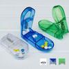 Portable Pill Splitter and Dispenser - Cuts Pills Into Halves or Quarters, Includes Pill Box