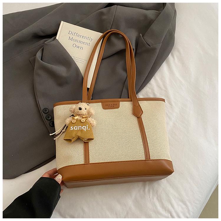 Premium Commuter Large-capacity Tote Bag Women's 2025 New Fashion Retro Versatile Shoulder Bag Trendy Underarm Bag