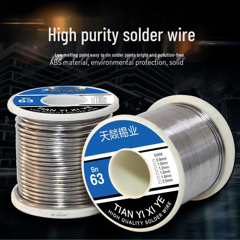 High-Purity No-Clean Rosin Core Solder Wire for Student and Household Repairs (0.8/1.0/2.0)