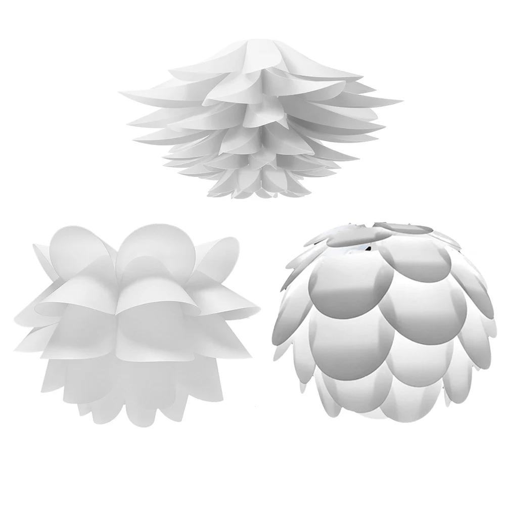 Lotus Flower Lampshade Nordic Style Lamp Protection Lampshade White Decorative Light Cover for Kitchen Bedroom Decor