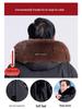 Men's Mid-Length Thickened Parka with Removable Fox Fur Liner and Fur Lining - Winter Coat