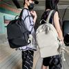 Simple And Fashionable Casual Backpack, High School Student Schoolbag Large Capacity Solid Color Shoulder Can Be Printed