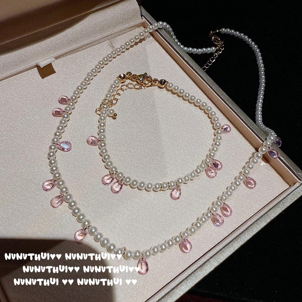 Haute Couture Jewelry High Carbon Love Crown Various Ways To Wear Detachable Ring Morgan Powder Love Bubble Zircon Necklace