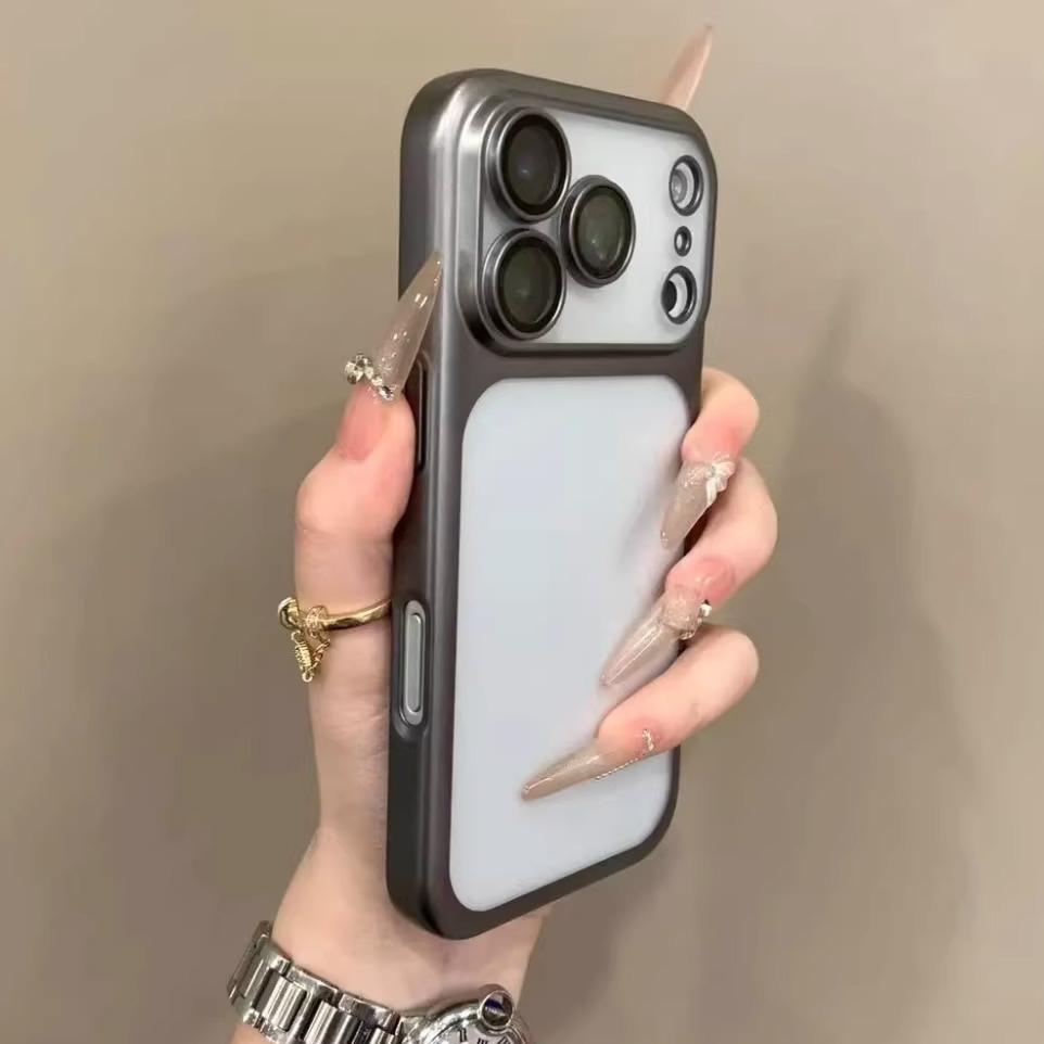 Luxury Translunt Matte Phone Case For iPhone 17 16 15 14 13 Pro Max 17Pro Air Camera Lens Protection Bumper Shockproof Cover