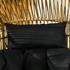 Rattan-Sessel, Stuhl für den Außenbereich, Gartenstuhl. PE-Rattan. 89 cm x 75 cm x 143 cm. Natürlich + Schwarz