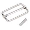 50pcs Silver Tri-Glide Buckle Rectangle Shape Adjustable Strap Buckle  For Fasteners