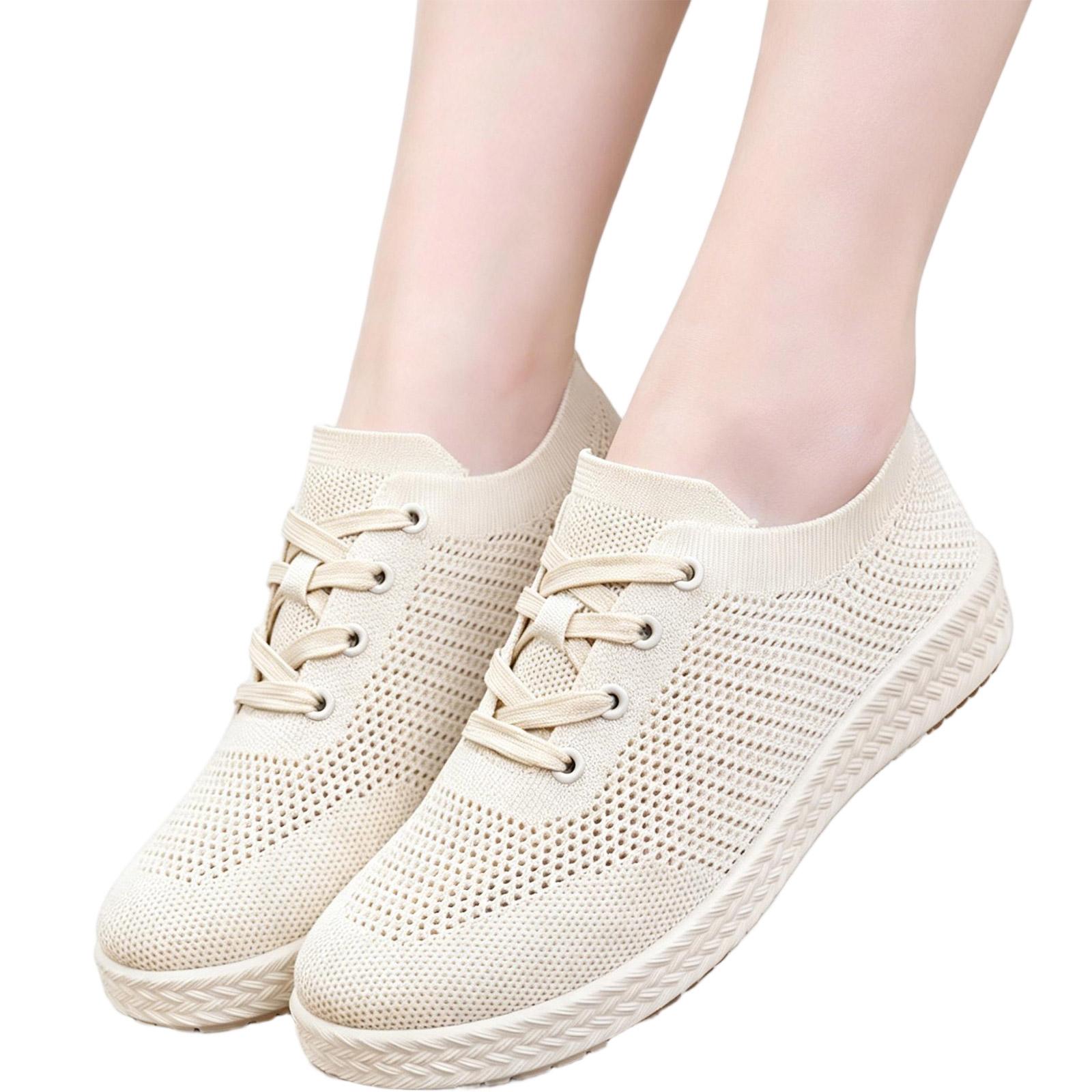 Breathable Knit Mesh Athletic Shoes for Men Women 36