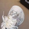 Girls' Sports Shoes Anti Slip Soft Sole Sequin Shinny Butterfly Cute Tennis Running Shoes Princess Shoes Baby Girls