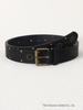 Unisex Punk Style Leather Belt with Rivet Decoration for Jeans