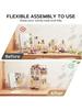 360° Rotating Makeup Organizer, Spinning Bathroom Organizer Countertop, organizer for cosmetics,Cosmetic Holder Shelf,(Clear)