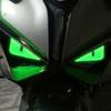 1 Pair New Motorcycle Headlight Luminous Stickers Devil Eye Dazzle Colour 3D Decals Motorbike Body Waterproof Decoration Sticker