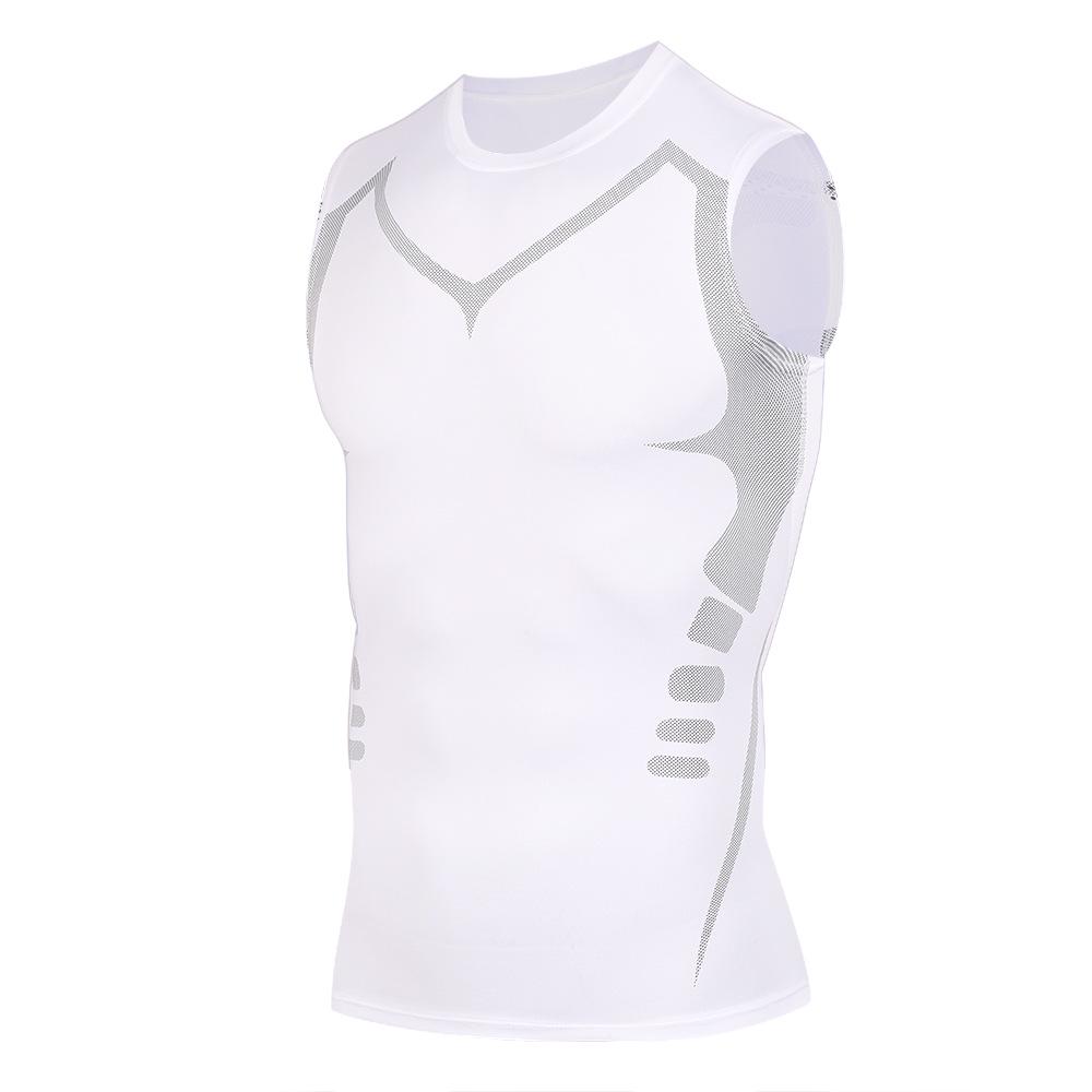 Men's Quick-Dry Ultra-Elastic Sleeveless Sports Vest - Breathable, Sweat-Absorbing Fitness Wear for Outdoor Running
