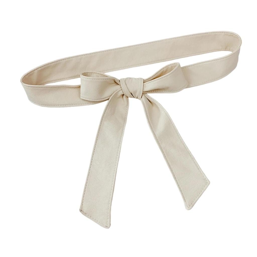 Women PU Leather Overcoat Waist Belt Versatile Soft Tie Belt for Leather Jacket