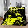 Punk band N-NOFX Retro printed blankets children's warm blanket soft and comfortable blanket home travel blanket birthday gift