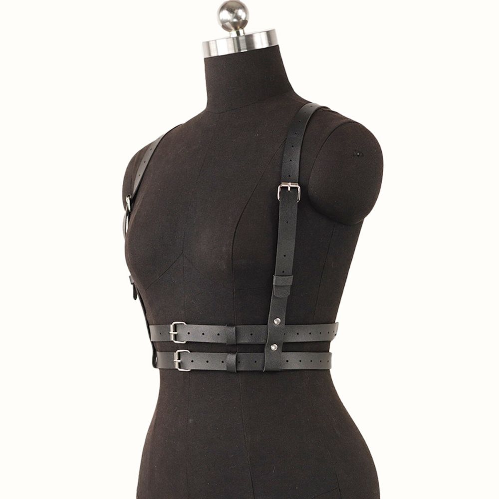 Punk Women's Waist Chain Y2K Style Chest Waist Harness Unisex Body Bondage Waist Strap Party
