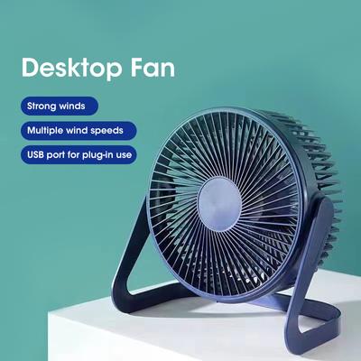 Mini Desktop Fan 5 Inches Small Desk Cooling Usb Power Portable Fan Super Mute Cooler 180 Degree Rotation Fan For Home Appliance