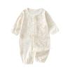 Baby Long Sleeve Romper Summer Cotton Mesh Breathable Newborn Infant Onesie Lightweight Sleepwear Crawling Clothes