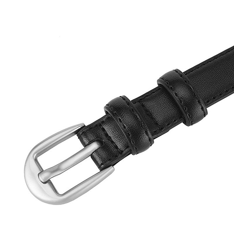 Women's Basic Belt Fashionable and Versatile Women's Commuting PU Imitation Peeled Belt Women's Belt