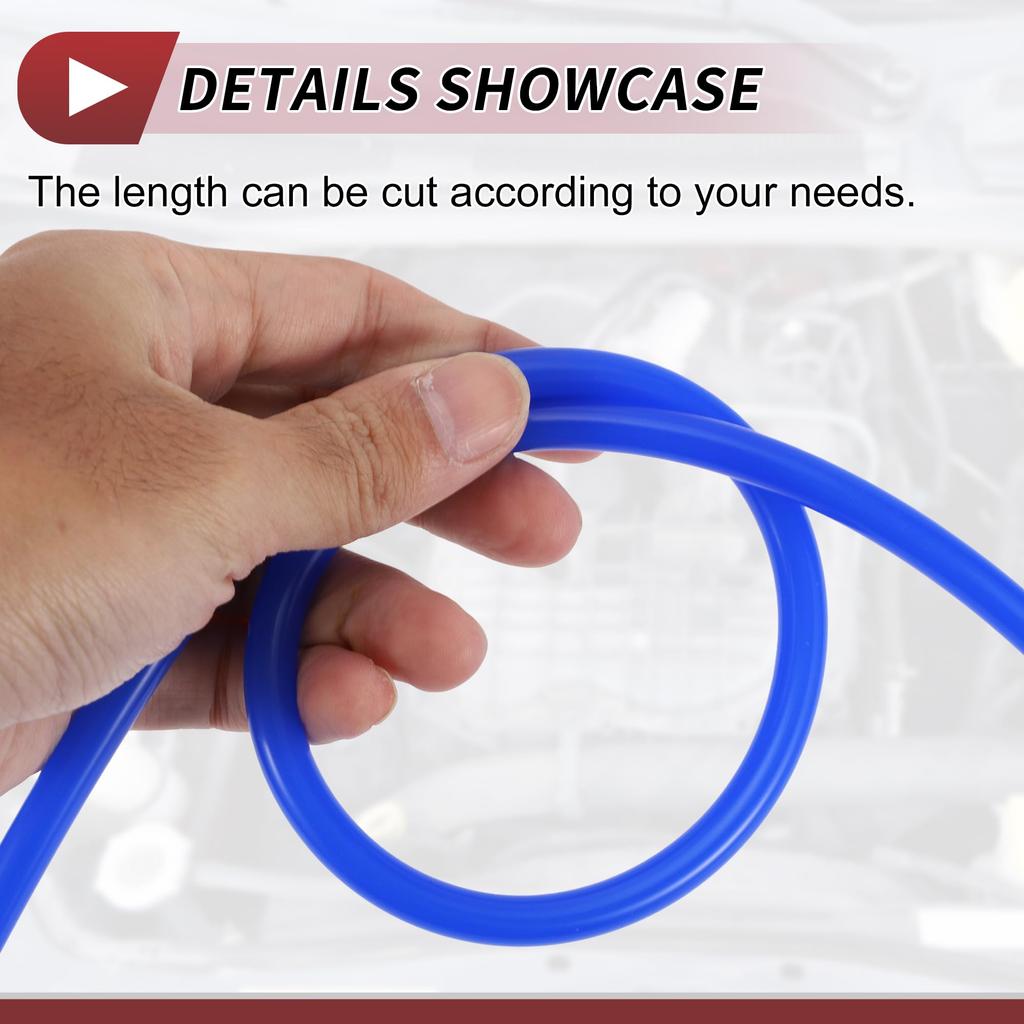 HEROFFIX Vzduchová a silikonová vakuová hadice Vysokoteplotní Automobilová vakuová hadice 10 stop