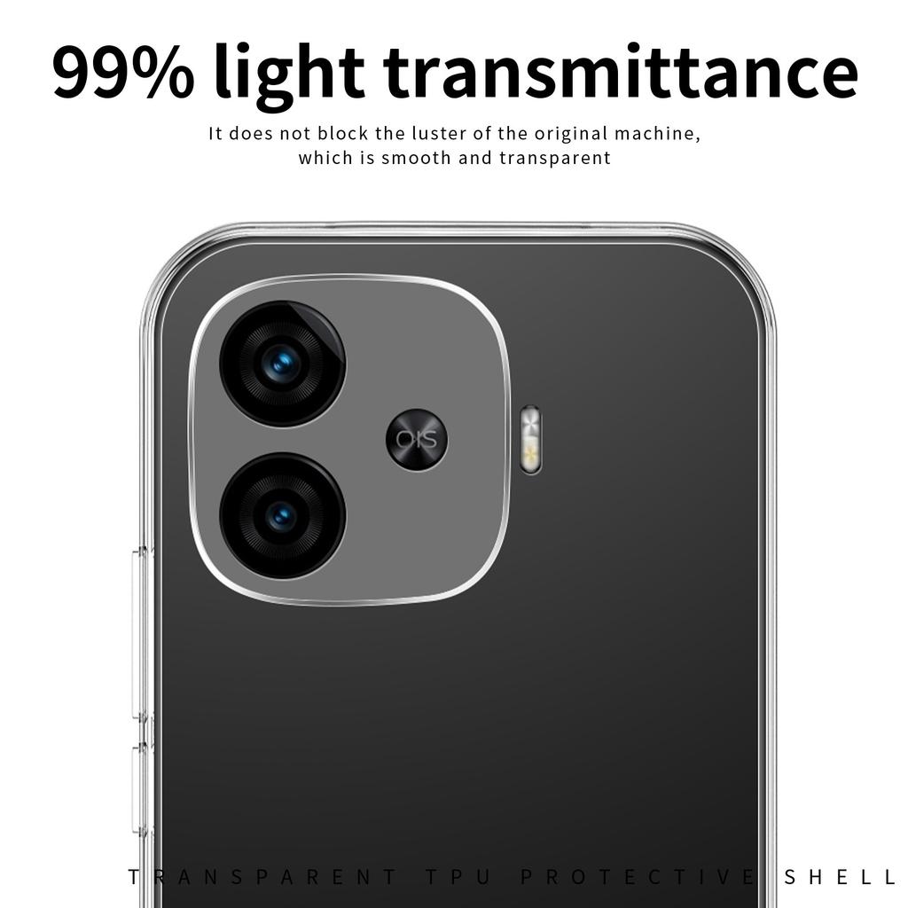 MOFI For vivo iQOO Z9 Turbo 5G Case Flexible TPU Phone Cover Transparent