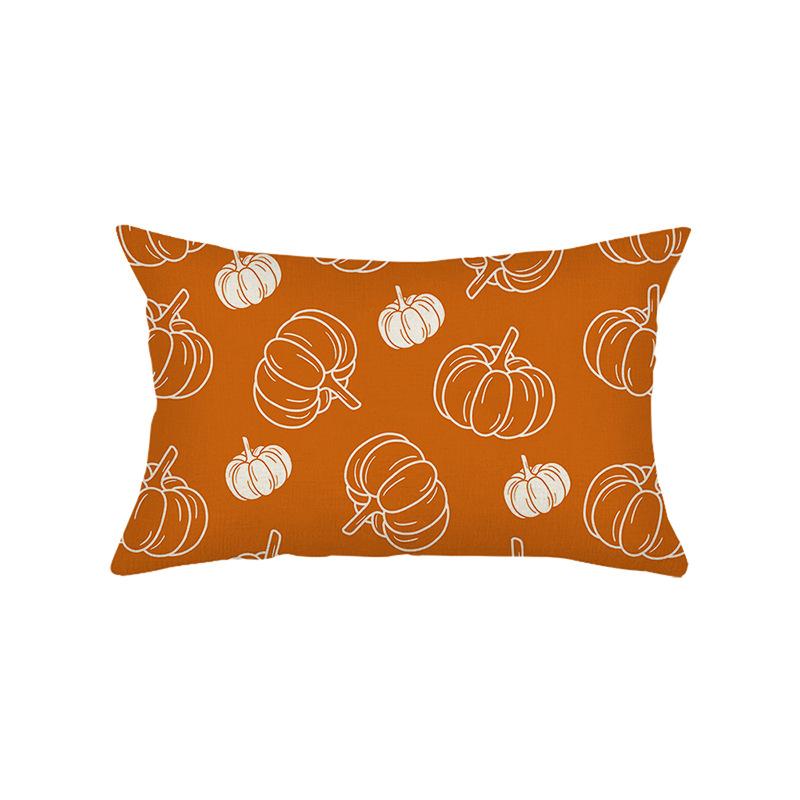

Наволочка с рисунком тыквы для гостиной, дивана, праздничное украшение, льняная наволочка с принтом, наволочка для подушки 30*50cm JYZ006-6
