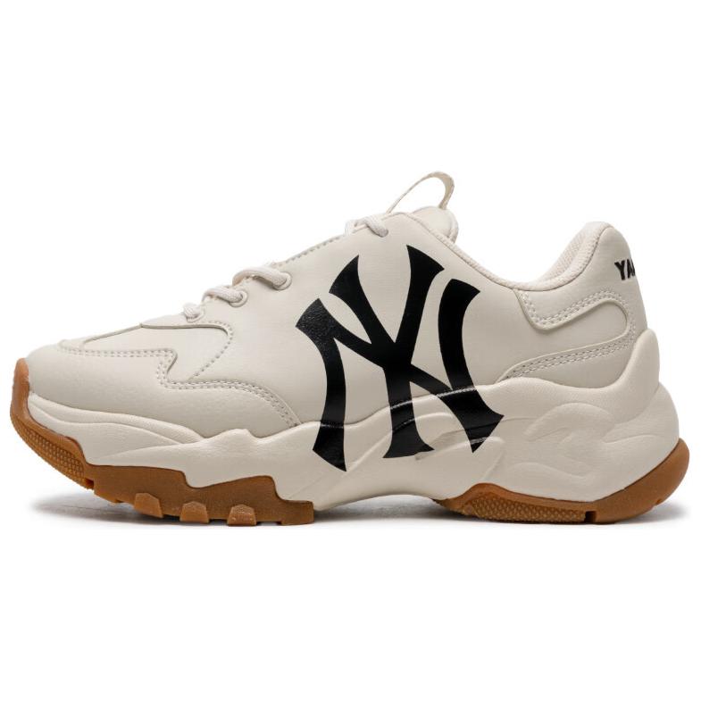 MLB Big Ball Chunky Низкие Chunky Кроссовки Унисекс Светло-бежевые Желтые Кроссовки 3ASHC104N-50BGL 38.5