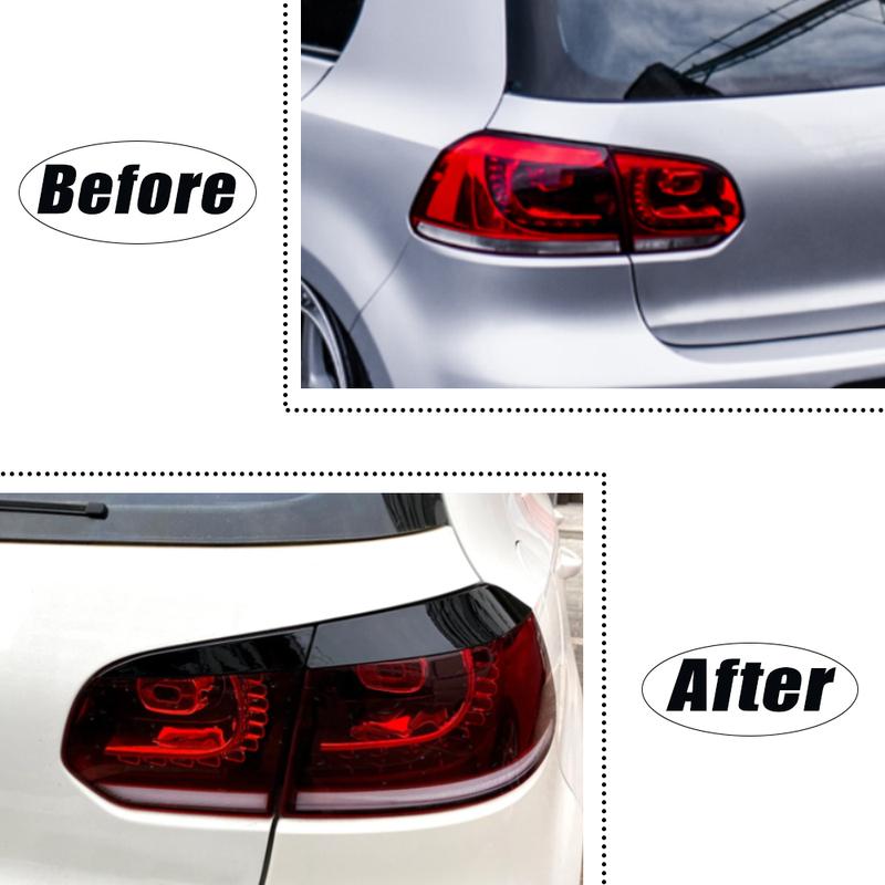 For Volkswagen Golf 6 MK6 GTI R 2009 2010 2011 2012 Rear Tail Light Lamp Eyelid Trim Cover Headlights Eyebrow Eyelids Trim