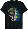Armee Spezialeinheiten Green Beret Totenkopf Aufnäher ODA T-Shirt
