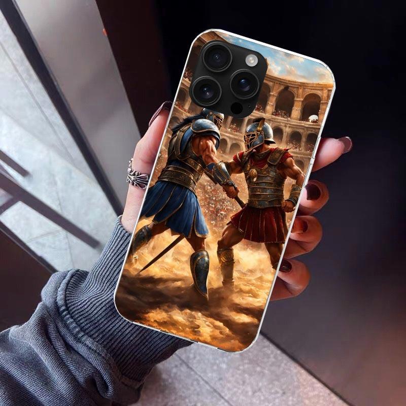 Roman Colosseum Phone Case For iPhone 17 Air 11 13 Mini 14 15 Plus 16 12 Pro Max 16E SE 7 8 Pattern Soft TPU Back Cover 17 Air