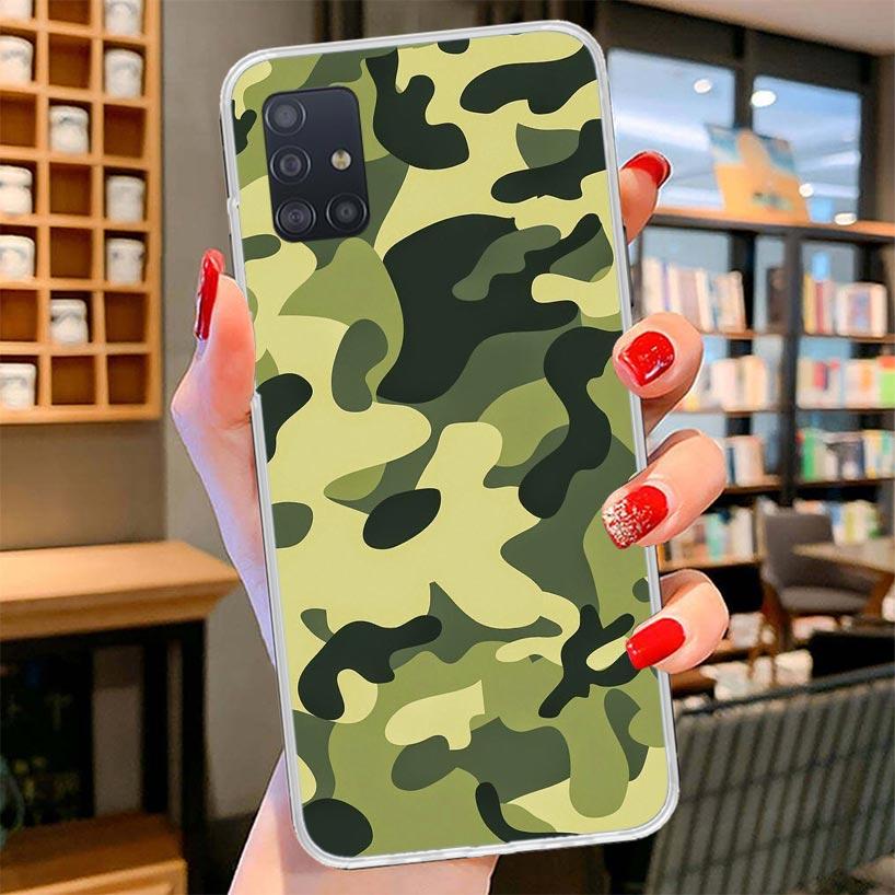 Camouflage Military Cover Phone Case For Samsung Galaxy A12 A22 A32 A52 A72 A02S Phone Case Note 20 Ultra 10 S10 Plus A51 A71 A5