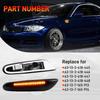 LED Side Marker Lights Compatible with BMW 1 3 5 Series, Smoke Lens, 2 PCS | Amber Turn Signal Lamps, Compatible with E90 E91 E92 E93 E46 E60 E61 E82