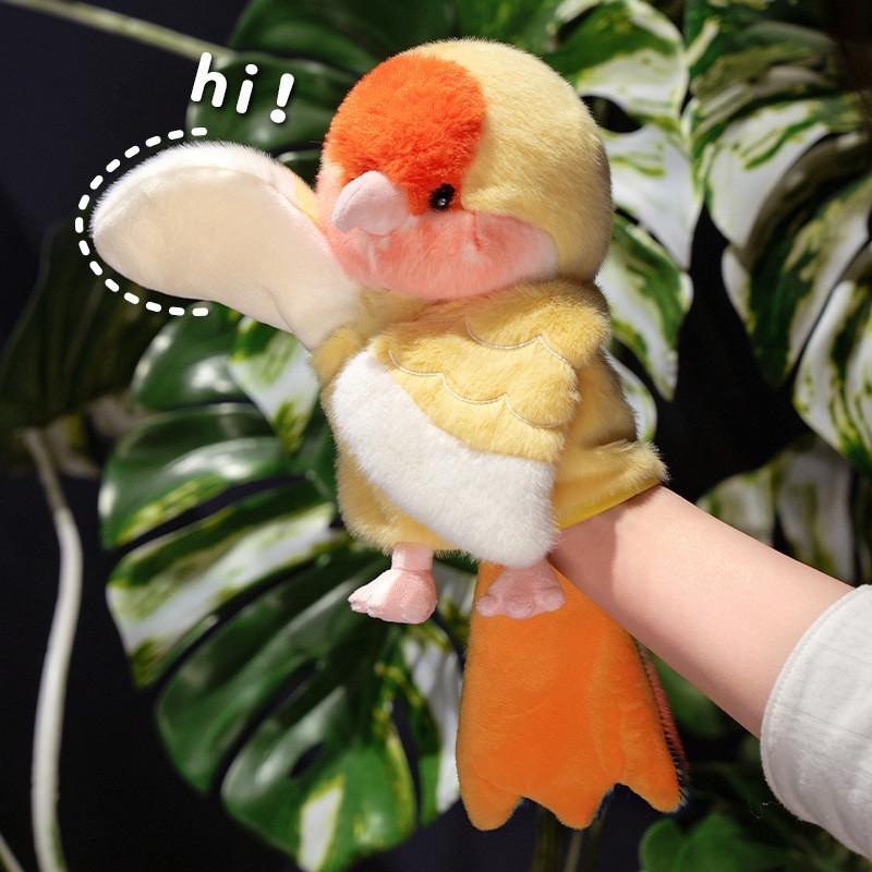 Hand Parrot Cute Doll Plush Toy Cartoon Children Comfort Interactive Gift Game