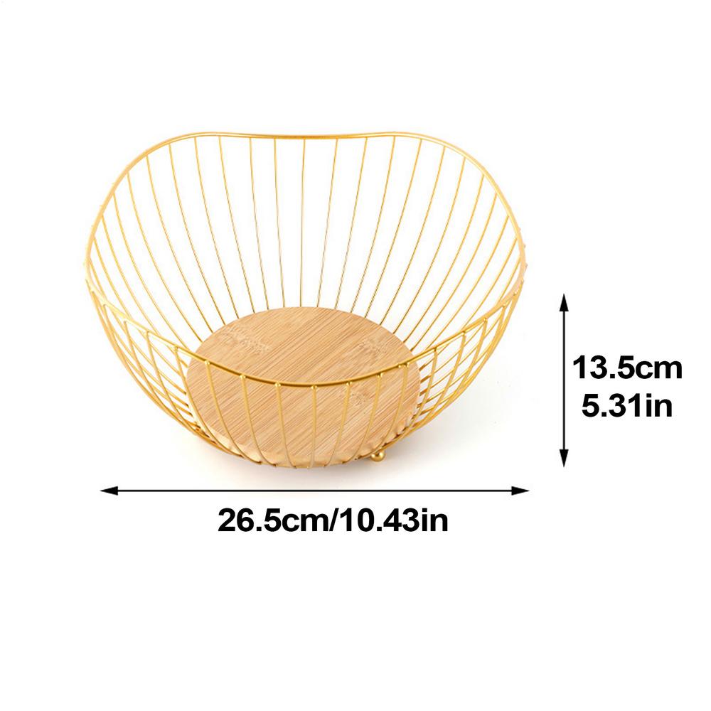 Fruit Basket Black Wire Fruit Baskets Multi-Functional Kitchen Storage and Organizer for Breads Vegetables and Snacks