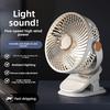 Ventilador de clip portátil recargable USB para escritorio dormitorio y pared
