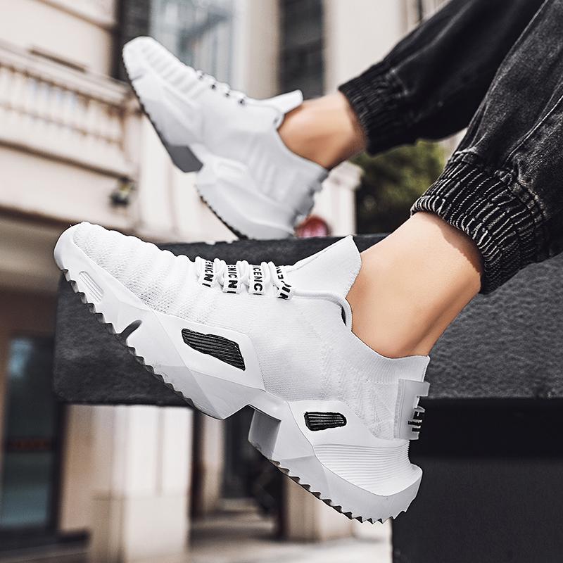 Sommer Herrenschuhe Sneaker Mode Atmungsaktiv Plateau Laufschuhe Herren Mesh Sport Leicht Unisex Damen Lässige Vulkanisierte Schuhe Mann