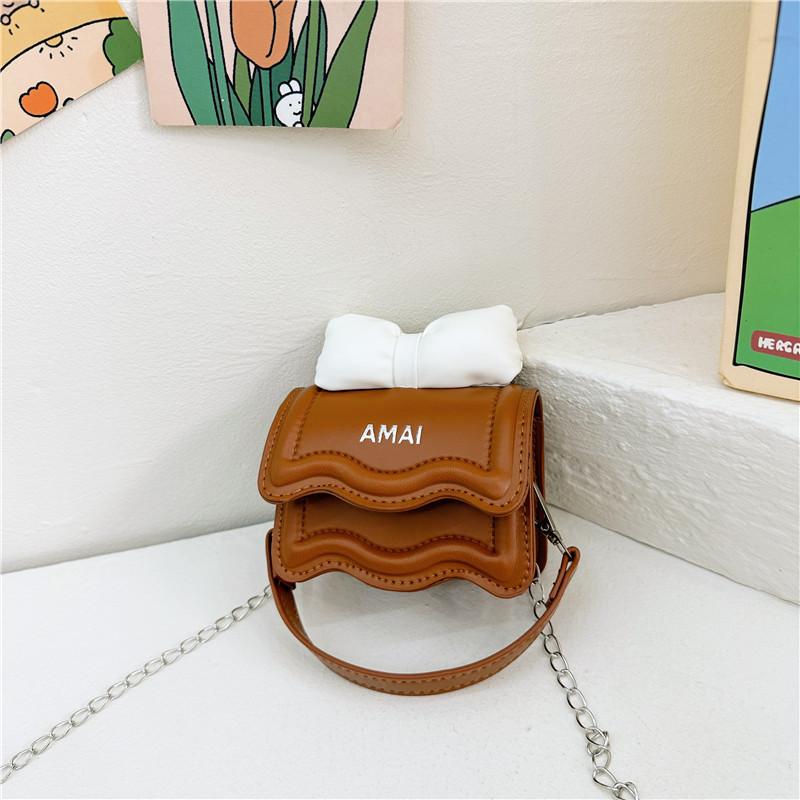 Exquisite trendy children's bag super cute bow bag princess baby foreign style shoulder messenger bag