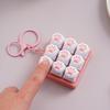 9-Key Mechanical Keyboard Style Fidget Toy Cat Paw Keychain & Stress Relief Toy For Anxiety Cute Office Desktop Decor