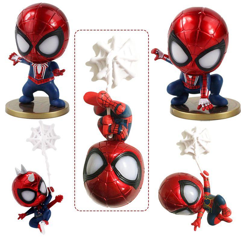 Realistic Spider-man Shaking Head Figures Perfect For Desk Display