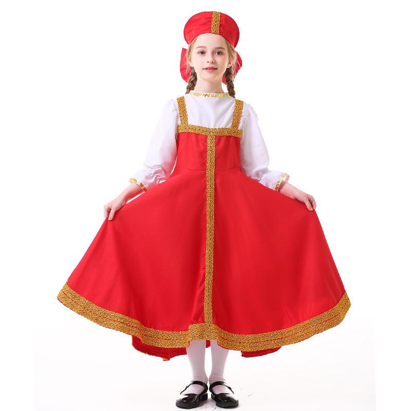 Ethnic Costume With Polyester Fabric For Cultural Performances And Stage Shows