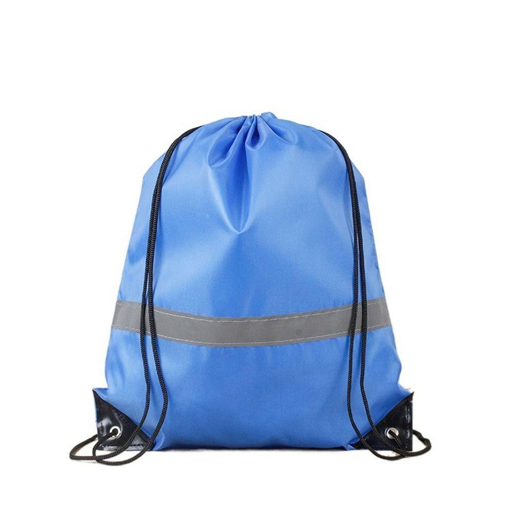 New Ruched Nylon Drawstring Backpacks Canves Sports Fitness Shoulder Bags Large Capacity Students School Bag